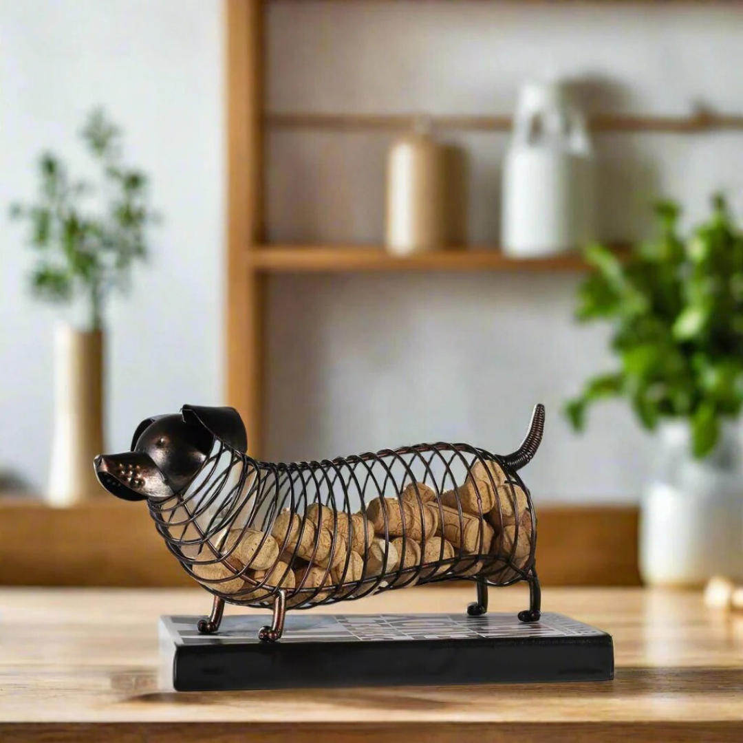 Dachshund Cork Container