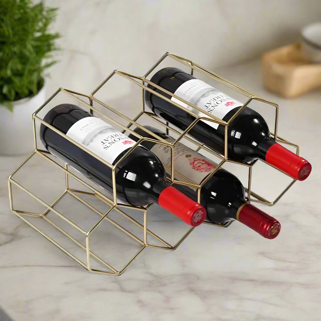 Geometric Wine Rack