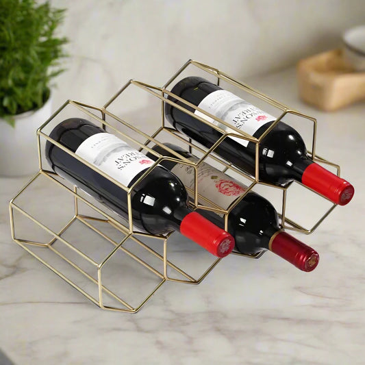 Geometric Wine Rack
