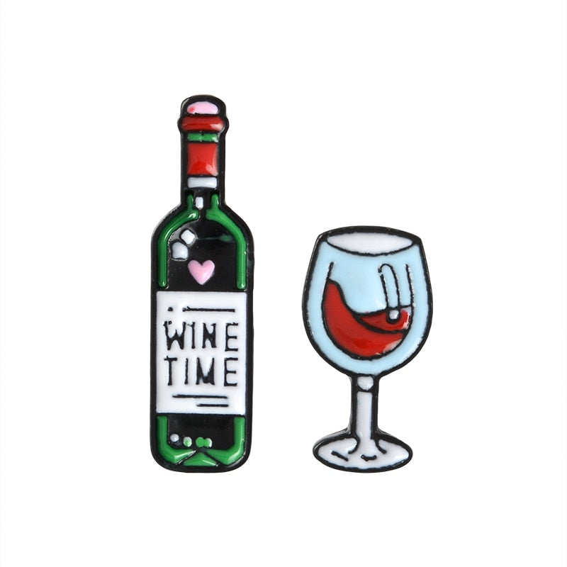 Couple's Wine Time Pin