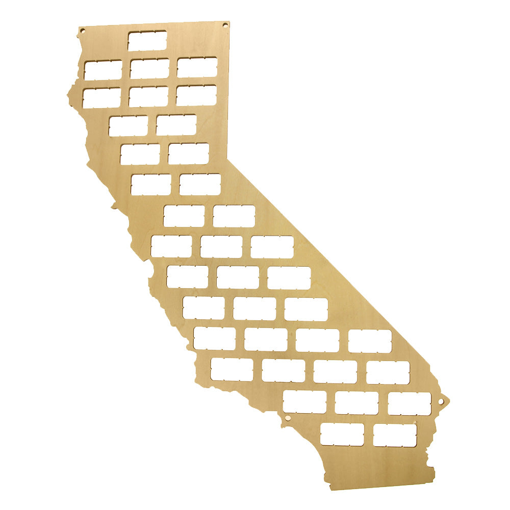 California Wine Cork Map