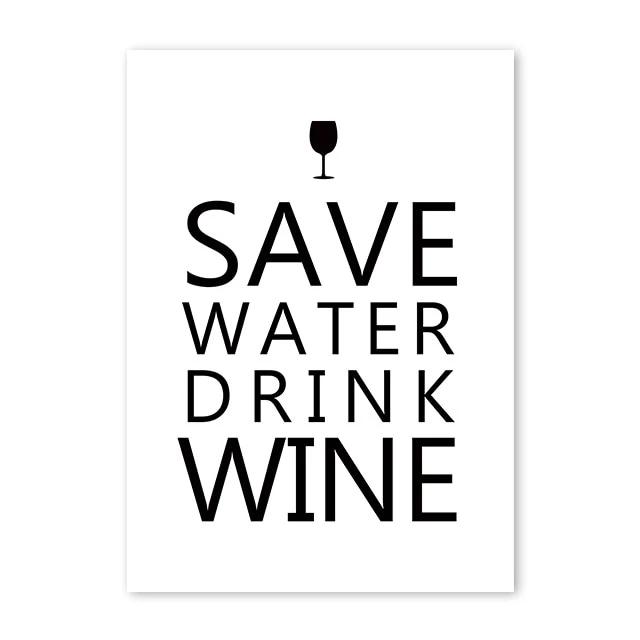 Save Water, Drink Wine Art Print
