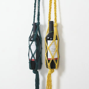 Knotted Macrame Wine Holder