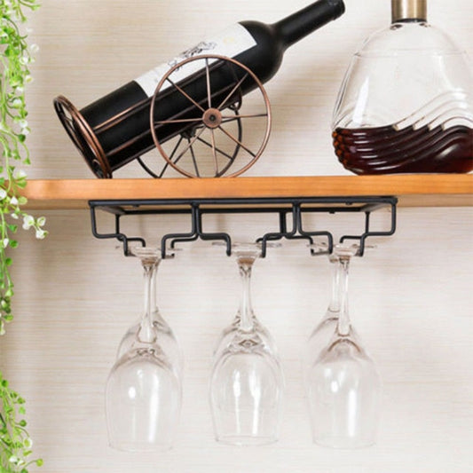 Metal Mounted Wine Glass Rack