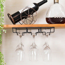 Load image into Gallery viewer, Metal Mounted Wine Glass Rack
