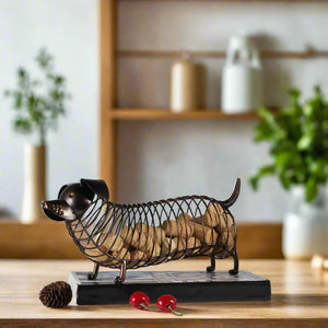 Dachshund Wine Cork Container