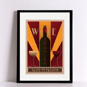 Vintage Wine Canvas