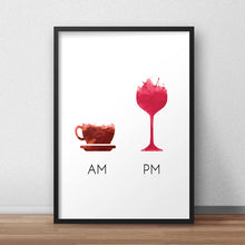 Load image into Gallery viewer, Morning Coffee, Evening Wine Print
