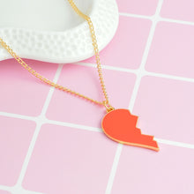 Load image into Gallery viewer, Wine Heart Pendant Best Friends Necklace
