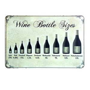 All of the Wine Metal Sign