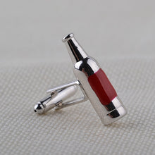 Load image into Gallery viewer, Wine + Bottle Cufflinks
